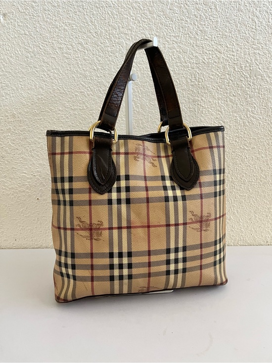 Burberry Handbags - Burberry Haymarket tote bag